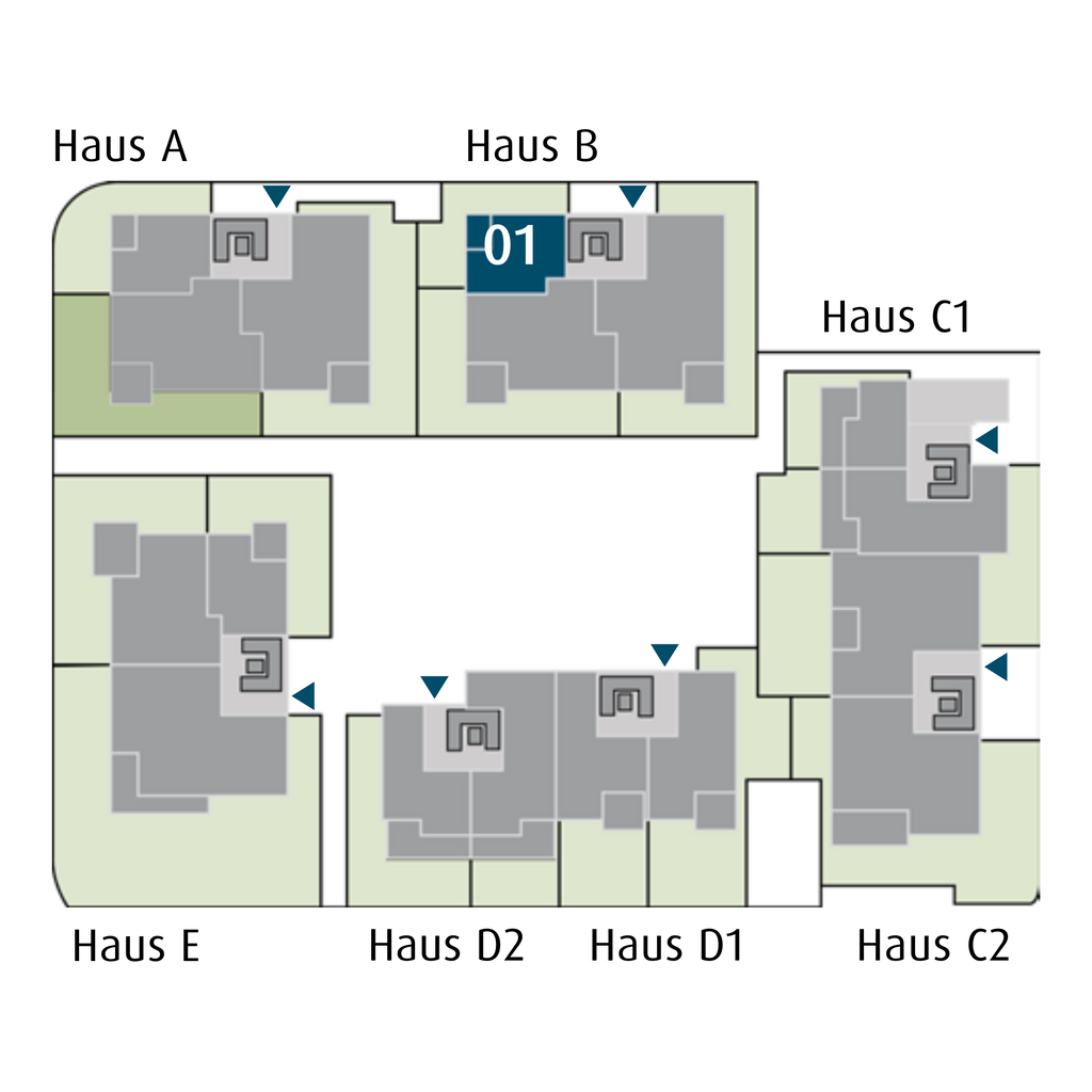 2-Zimmer-Wohnung in Köngen mit 41,11 m² inkl. Terrasse & Garten (B.01)
