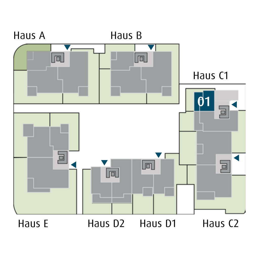 1-Zimmer-Wohnung in Köngen mit 33,60 m² inkl. Terrasse & Garten (C1.01)