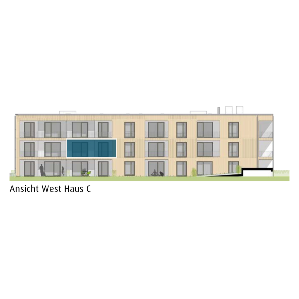 3-Zimmer-Wohnung in Köngen mit 71,52 m² inkl. Balkon (C1.06)