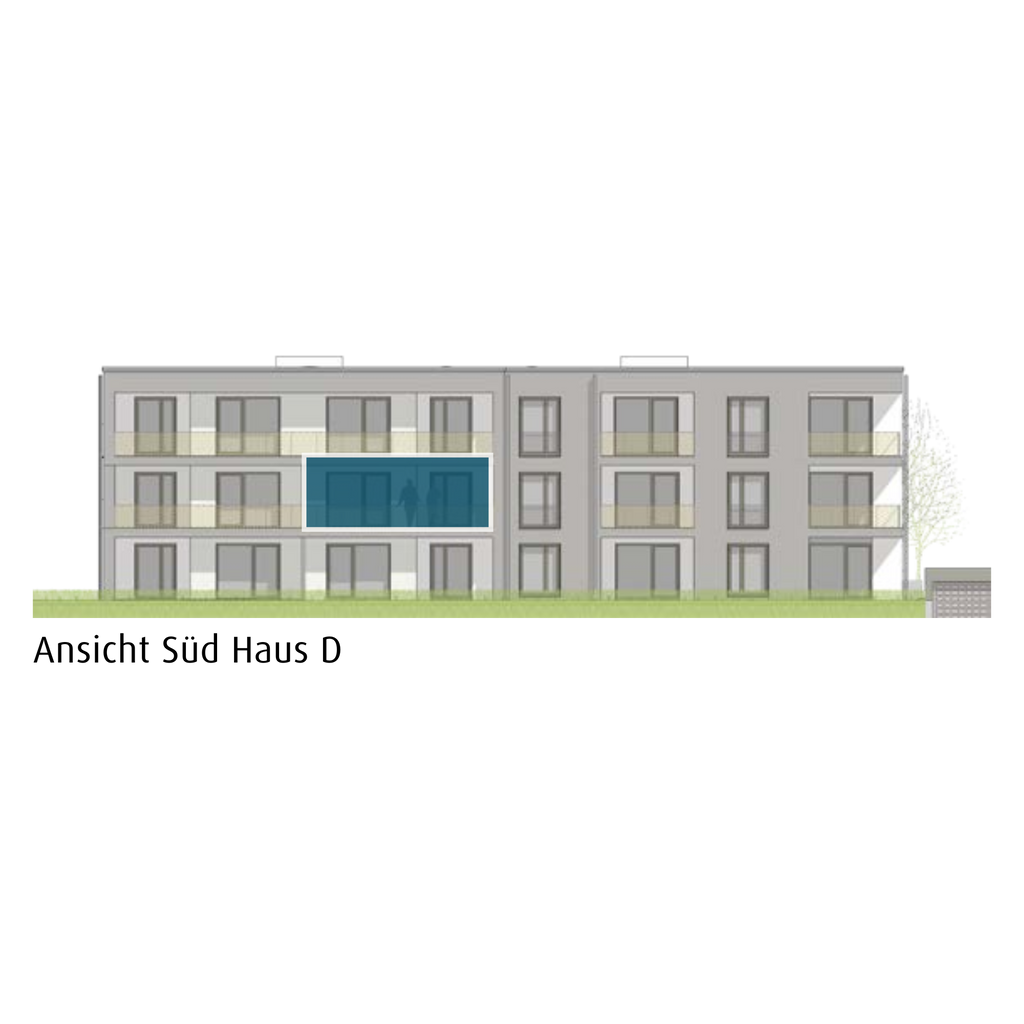 3-Zimmer-Wohnung in Köngen mit 71,66 m² inkl. Balkon (D2.06)