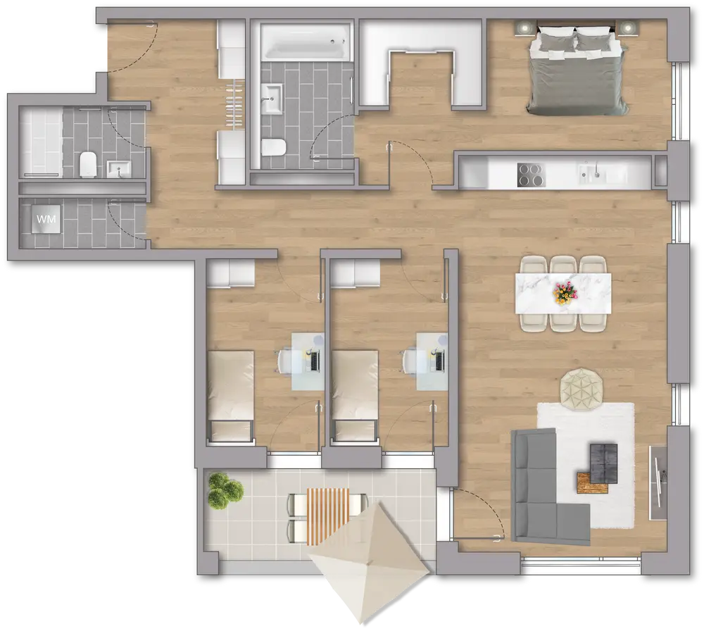 4-Zimmer-Wohnung mit 107 m² in Landau