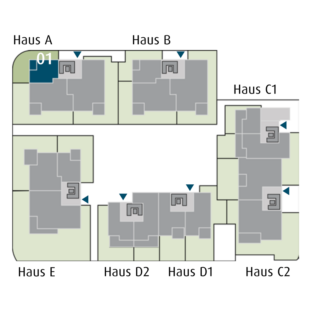 2-Zimmer-Gartenwohnung in Köngen 41,24 m² (A.01)