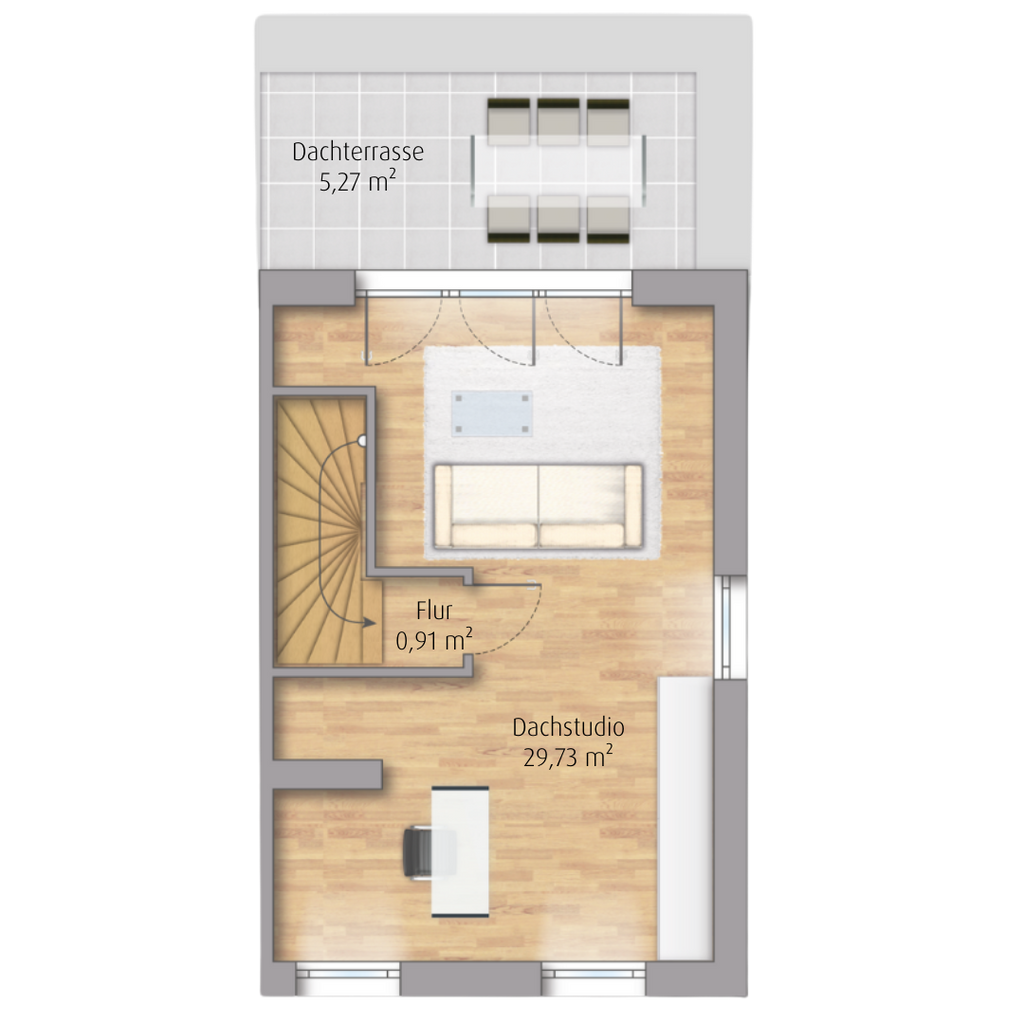 Reihenendhaus mit 124 m² in Salem