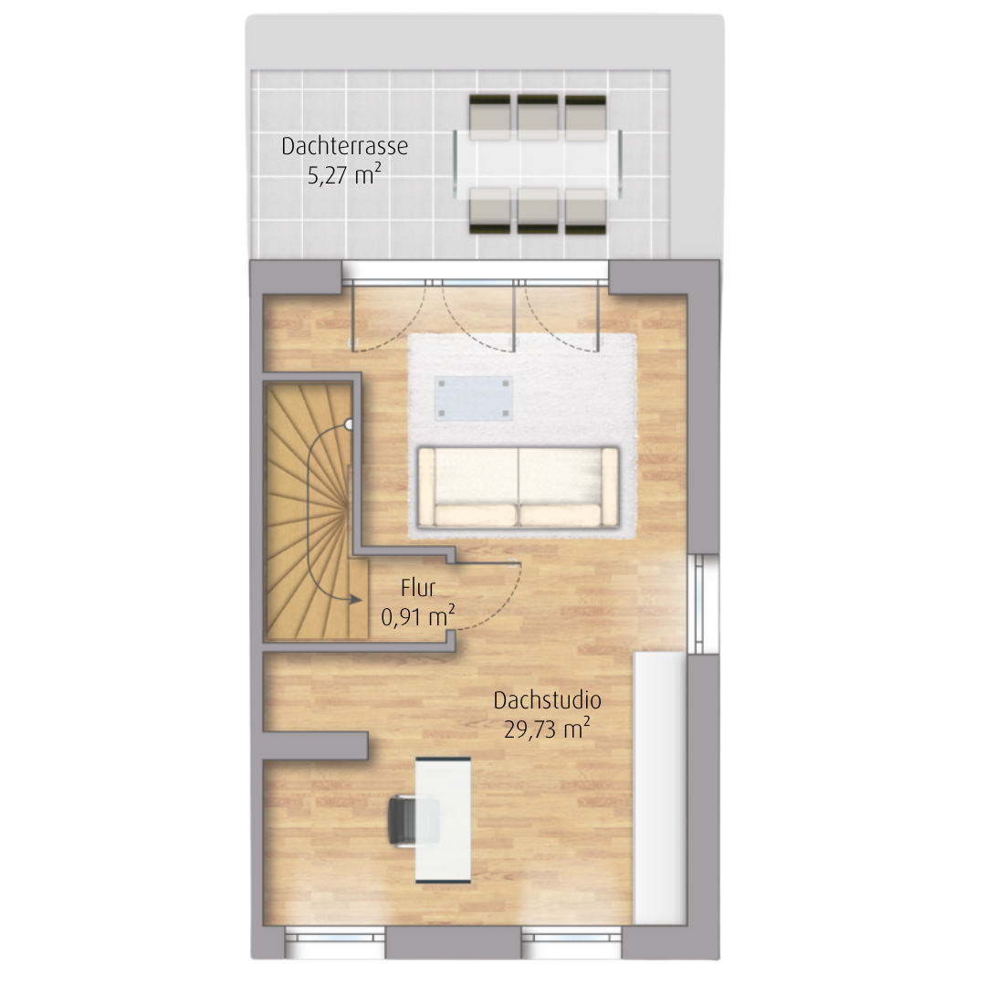 Reihenendhaus mit 124 m² in Salem